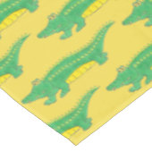 Groene Gulzige Alligator Krokodil Dier Tafelkleed (Gekanteld)