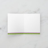 Groene Gymnast Dank u voor uw briefkaarten (Binnen)