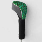 groene haag achtergrond parthenocissus patroon tek golfheadcover (Schuin)