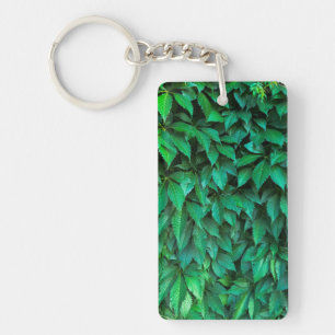 groene haag achtergrond parthenocissus patroon tek sleutelhanger
