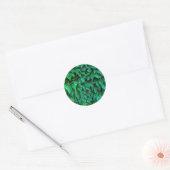 groene haag achtergrond ronde sticker (Envelop)