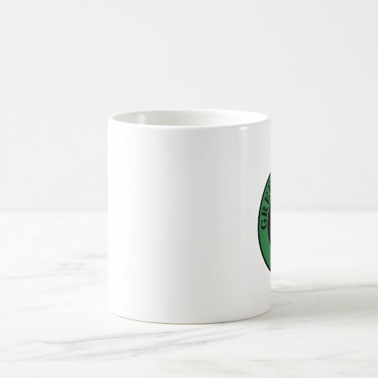 groene haaien mok donkergroene omtrek (Center)