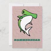 Groene haaien & Rozen krans 1e Verjaardag Kaart (Achterkant)