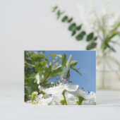 Groene haarstreep Vlinder DIY Briefkaart (Staand voorkant)