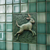 Groene haas - tegeltje