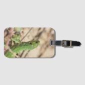 Groene hagedis bagagelabel (Voorkant (horizontaal))