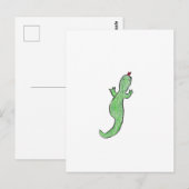 groene hagedis briefkaart (Voorkant / Achterkant)