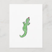 groene hagedis briefkaart (Voorkant)