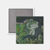 Groene hagedis Iguana magneet (Voorkant / Achterkant)