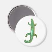 groene hagedis magneet (Voorkant / Achterkant)