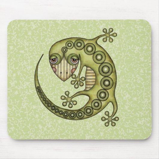 Groene Hagedis Muismat (Voorkant)