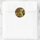 Groene Hagedis Sticker (Tas)