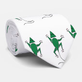 Groene hagedis stropdas (Opgerold)