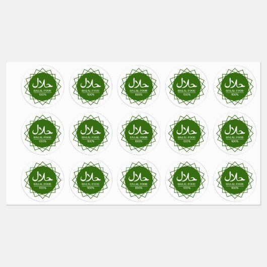groene halal labels (Vel)
