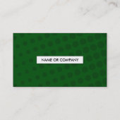 groene halftoonige QR-code Visitekaartje (Achterkant)