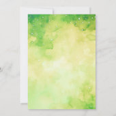 Groene Halloween Een Baby Boo Fun Baby shower Kaart (Achterkant)