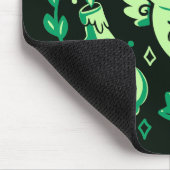 Groene Halloween-sfeer Muismat (Hoek)