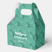 Groene Halloween-thema verjaardagsfeestje Favoriet Bedankdoosjes (Voorkant)