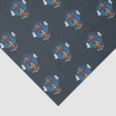 Groene Halloween tussen heks en geesten Tissuepapier (Detail)