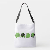 Groene Hamster Billen Crossbody Tas (Achterkant)