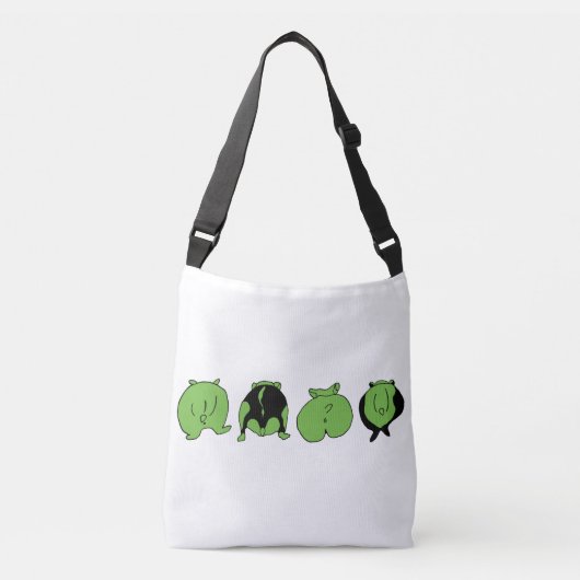 Groene Hamster Billen Crossbody Tas (Voorkant)