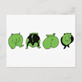 Groene hamster Butts Briefkaart
