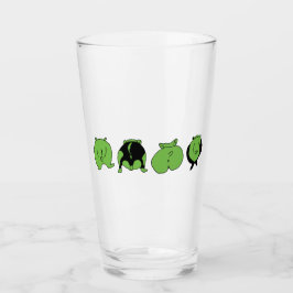 Groene hamster Butts Glas