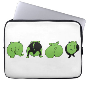 Groene hamster Butts Laptop Sleeve