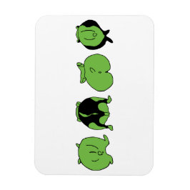 Groene hamster Butts Magneet