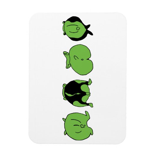 Groene hamster Butts Magneet (Verticaal)