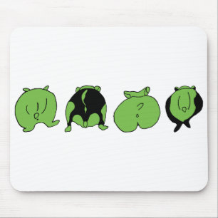 Groene hamster Butts Muismat