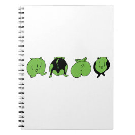 Groene hamster Butts Notitieboek