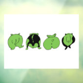 Groene hamster Butts Raamsticker (Vel 3)