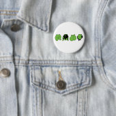 Groene hamster Butts Ronde Button 5,7 Cm (In situ)