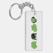 Groene hamster Butts Sleutelhanger (Voorkant Links)