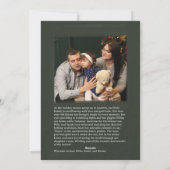 Groene Hand Geletterd "Verheug" Vakantie Fotokaart Feestdagenkaart (Achterkant)