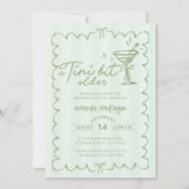 Groene hand getekend een klein beetje oudere verja kaart (Voorkant)