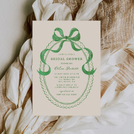 Groene Hand getrokken boog Lijst Vrijgezellenfeest Kaart