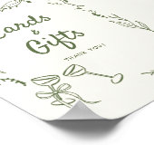 Groene Hand Getrokken grillige Kaarten Geschenken Poster (Hoek)