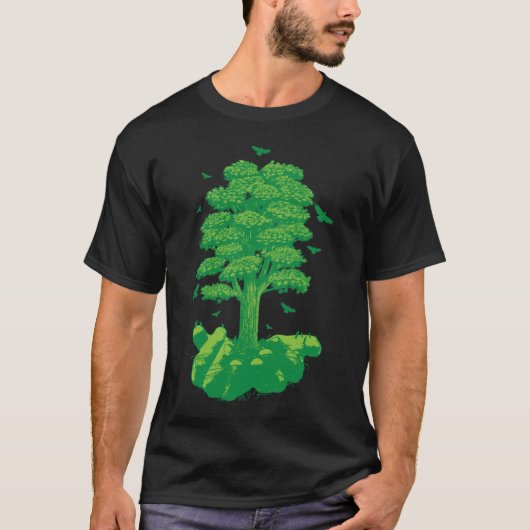 Groene handen t-shirt (Voorkant)