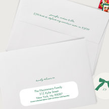 Groene Handgeschreven Inkt Vakantie Custom Christm