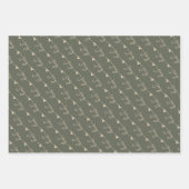 Groene handgeschreven Joy Hearts Kerstverpakking Inpakpapier Vel (Voorkant 3)