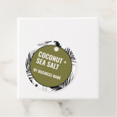 Groene handpalm - Labels verpakking ophangen (In situ)