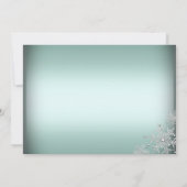 Groene Hangende Kerstversiering Kerstfeest Uitnodi Kaart (Achterkant)