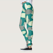 Groene Happy Oval Spots Pattern-Leggings Leggings (Links)