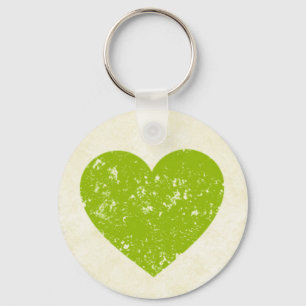 Groene Harde Grunge Love Sleutelhanger
