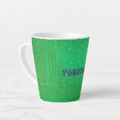 Groene Harmonie: Samen Tekst Latte Mok met Design (Linkerhoek)