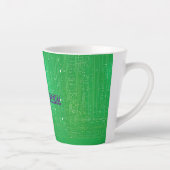 Groene Harmonie: Samen Tekst Latte Mok met Design (Rechts)