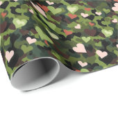 Groene Hart Camouflage Cadeaupapier (Rol Hoek)