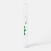 Groene hart draak op wit iPhone 16 hoesje (Linkerkant)